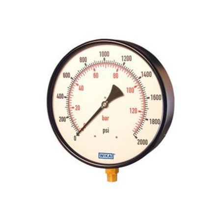 WIKA INSTRUMENT 10" Type 211.11 300PSI/BAR Gauge - 1/2" NPT LM Steel 4273240